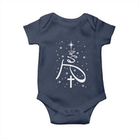 Jesus Christmas Tree Baby Onesie Christian Faith - Wonder Print Shop