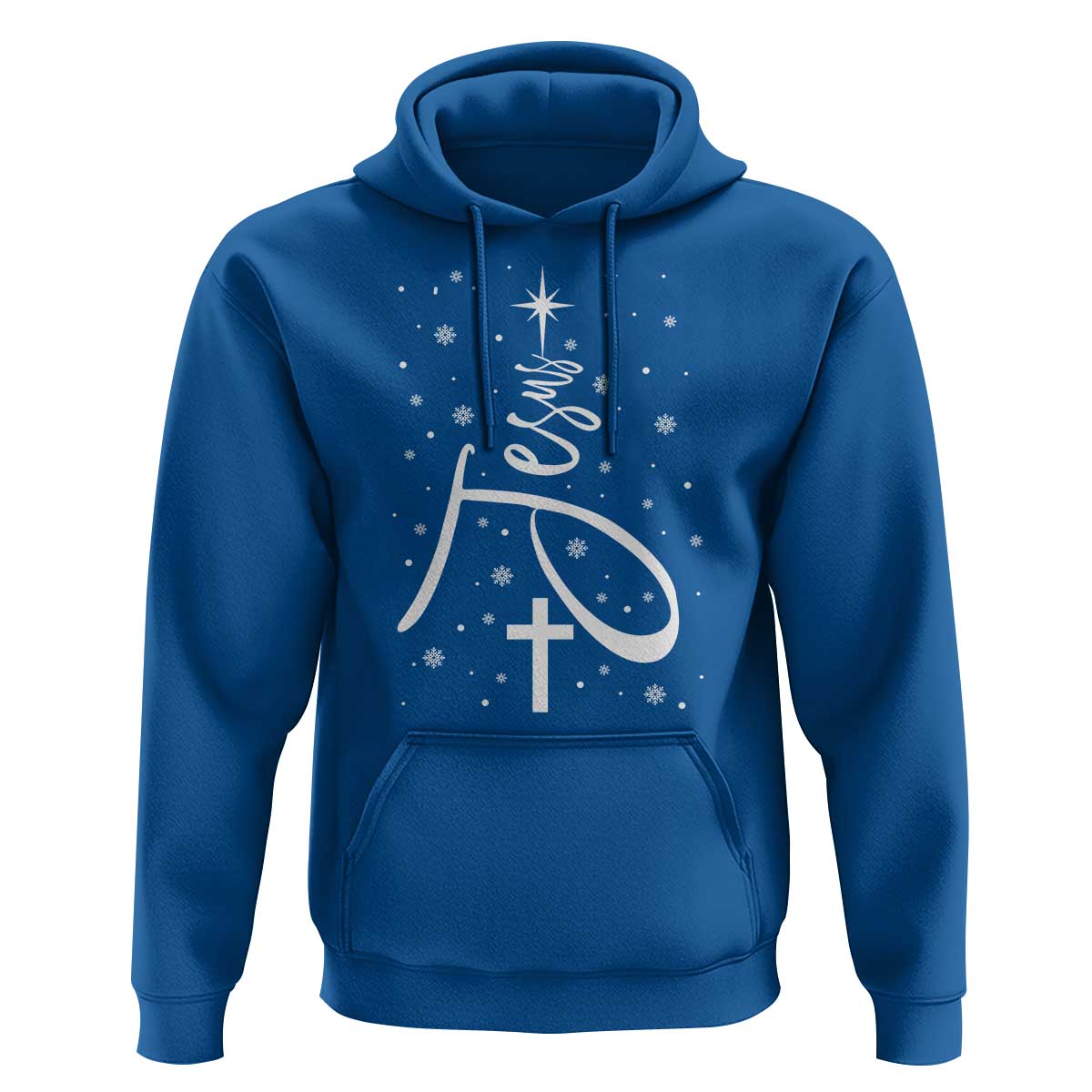 Jesus Christmas Tree Hoodie Christian Faith - Wonder Print Shop