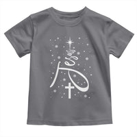 Jesus Christmas Tree Toddler T Shirt Christian Faith - Wonder Print Shop