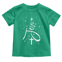 Jesus Christmas Tree Toddler T Shirt Christian Faith - Wonder Print Shop