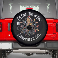 Marcus The Worm Christmas Spare Tire Cover I'm Fine Everything Is Fine School Counselor Mental Health - Wonder Print Shop