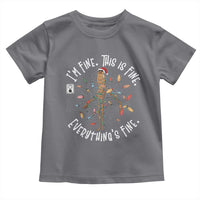 Marcus The Worm Christmas Toddler T Shirt I'm Fine Everything Is Fine School Counselor Mental Health - Wonder Print Shop
