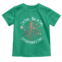 Marcus The Worm Christmas Toddler T Shirt I'm Fine Everything Is Fine School Counselor Mental Health - Wonder Print Shop