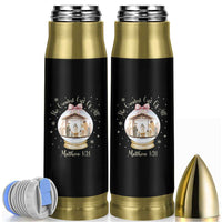 Nativity Scene Christmas Bullet Tumbler The Greatest Gift of All Christian Coquette Bow Matthew 1:21 - Wonder Print Shop