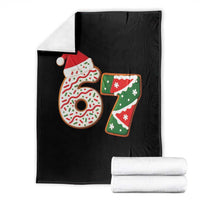 67 Christmas Throw Blanket Funny Six Seven 6 7 Meme Pajamas Gen Alpha Slang - Wonder Print Shop
