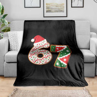 67 Christmas Throw Blanket Funny Six Seven 6 7 Meme Pajamas Gen Alpha Slang - Wonder Print Shop
