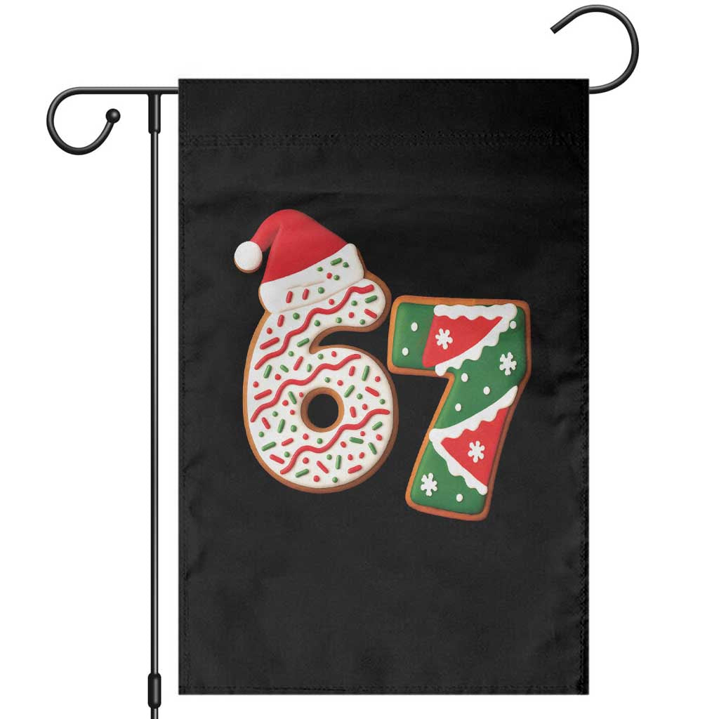 67 Christmas Garden Flag Funny Six Seven 6 7 Meme Pajamas Gen Alpha Slang - Wonder Print Shop