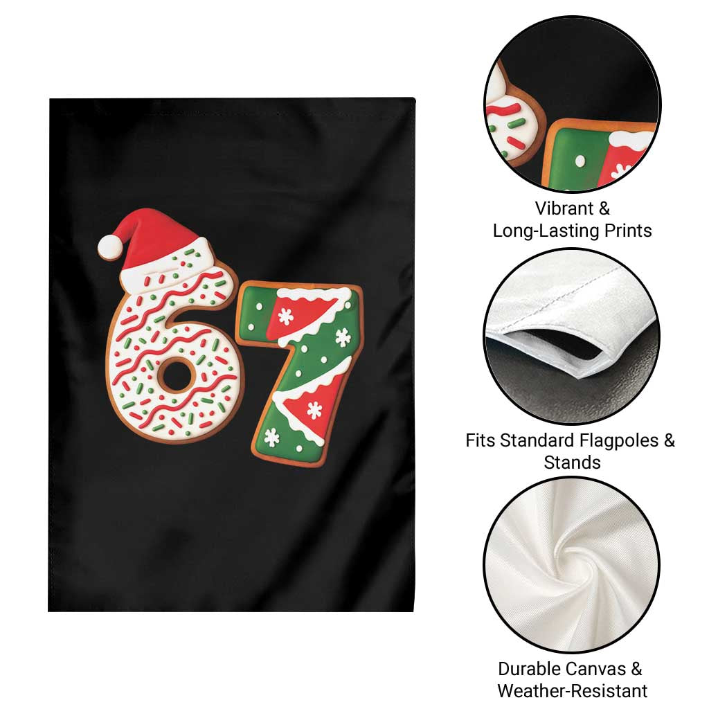 67 Christmas Garden Flag Funny Six Seven 6 7 Meme Pajamas Gen Alpha Slang - Wonder Print Shop