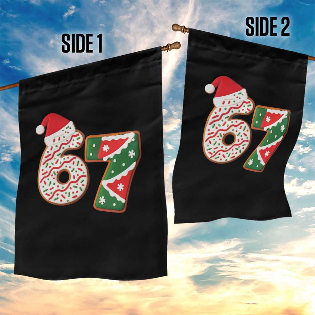 67 Christmas Garden Flag Funny Six Seven 6 7 Meme Pajamas Gen Alpha Slang - Wonder Print Shop