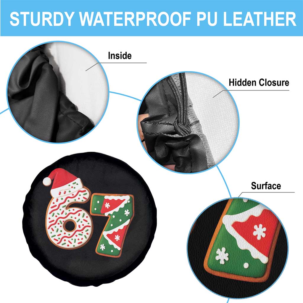 67 Christmas Spare Tire Cover Funny Six Seven 6 7 Meme Pajamas Gen Alpha Slang - Wonder Print Shop