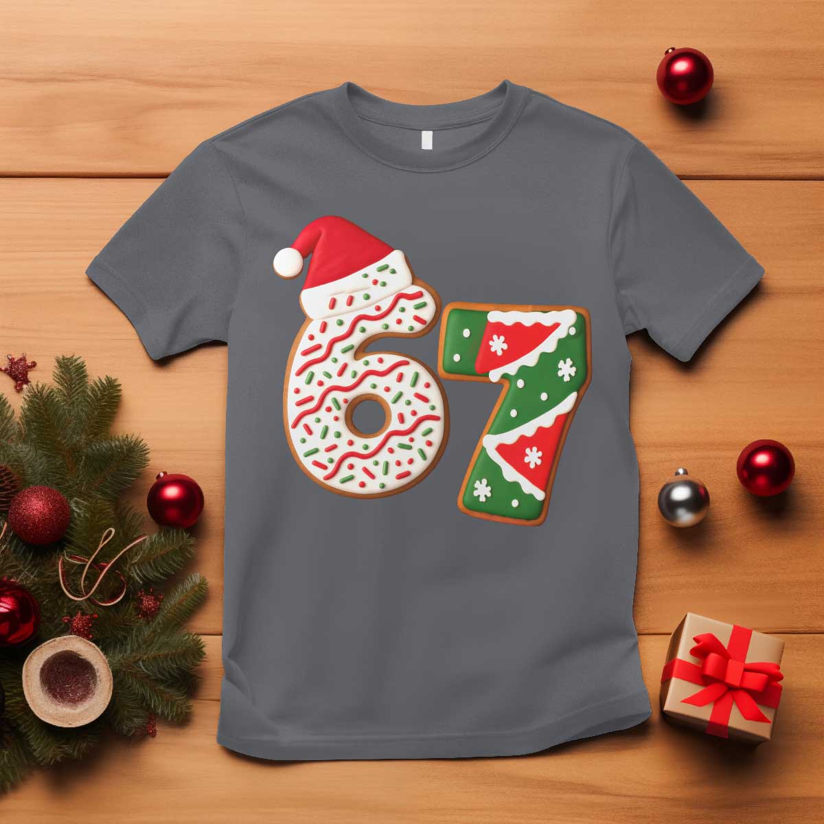 67 Christmas T Shirt Funny Six Seven 6 7 Meme Pajamas Gen Alpha Slang - Wonder Print Shop