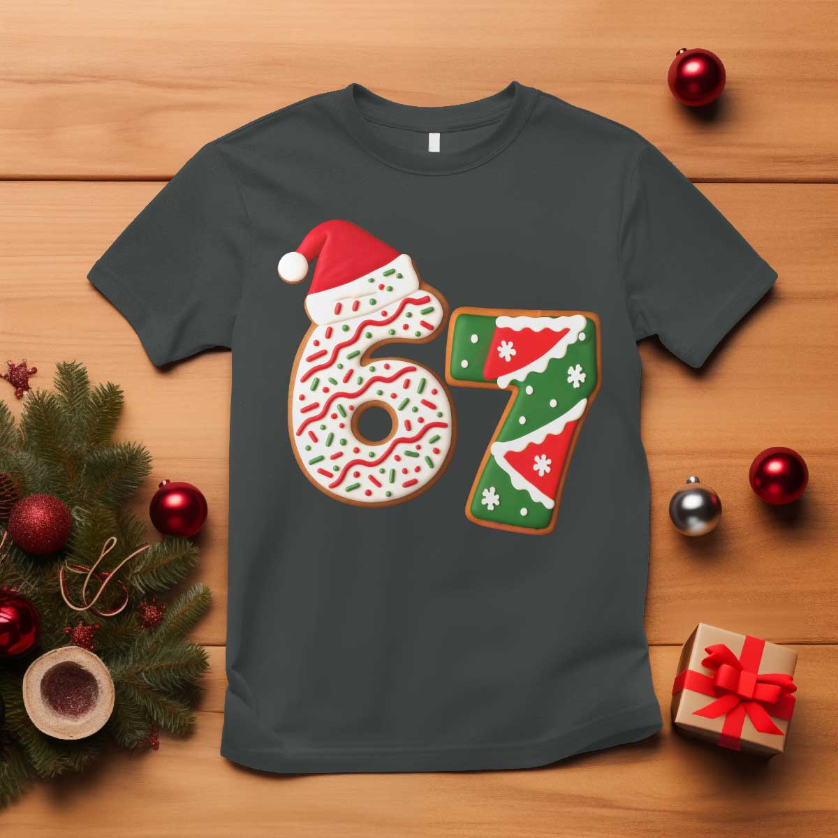 67 Christmas T Shirt Funny Six Seven 6 7 Meme Pajamas Gen Alpha Slang - Wonder Print Shop