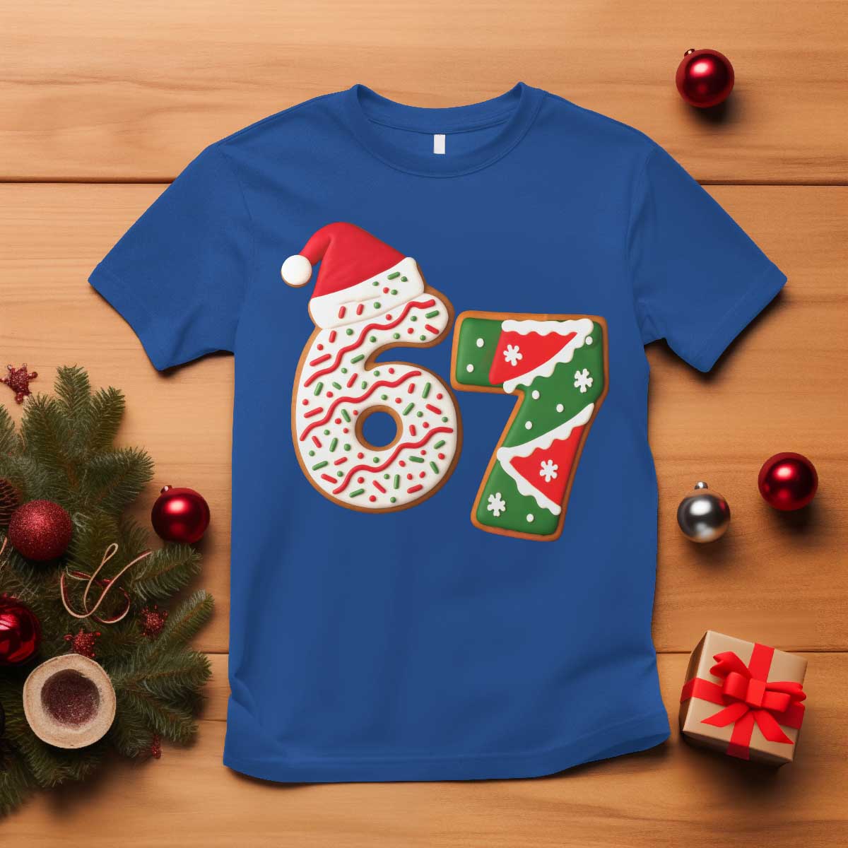 67 Christmas T Shirt Funny Six Seven 6 7 Meme Pajamas Gen Alpha Slang - Wonder Print Shop