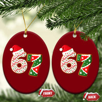 67 Christmas Ceramic Ornament Funny Six Seven 6 7 Meme Pajamas Gen Alpha Slang - Wonder Print Shop