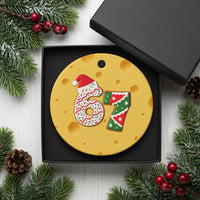 67 Christmas Ceramic Ornament Funny Six Seven 6 7 Meme Pajamas Gen Alpha Slang - Wonder Print Shop