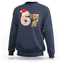 67 Christmas Sweatshirt Funny Six Seven 6 7 Meme Pajamas Gen Alpha Slang - Wonder Print Shop