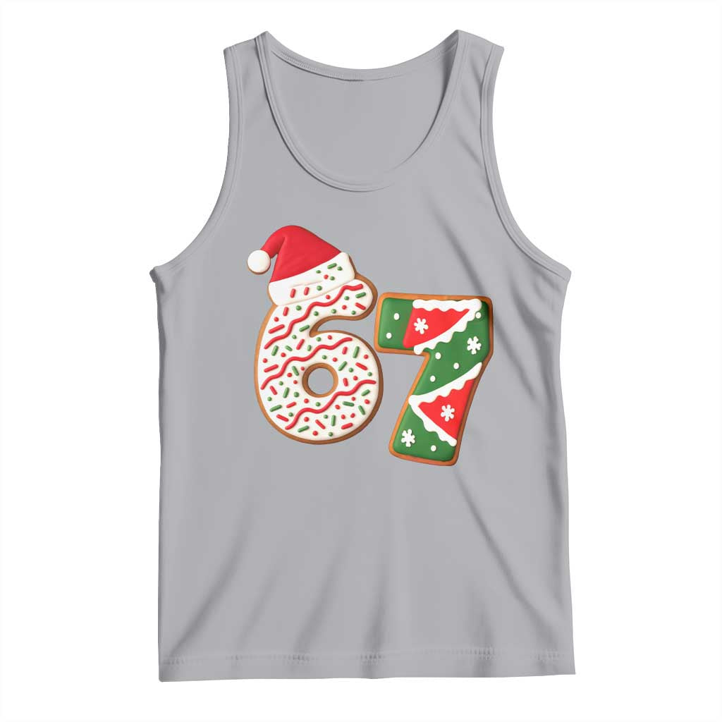 67 Christmas Tank Top Funny Six Seven 6 7 Meme Pajamas Gen Alpha Slang - Wonder Print Shop