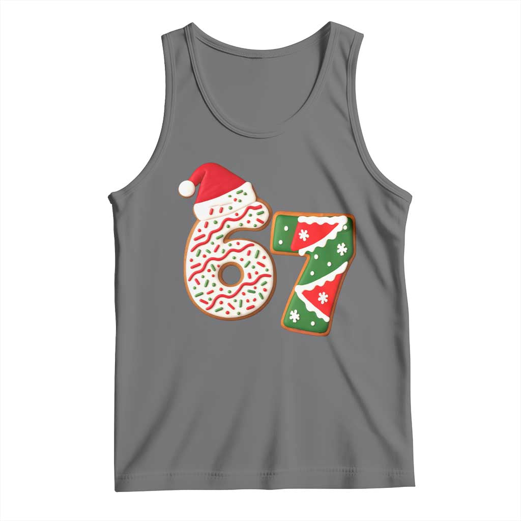67 Christmas Tank Top Funny Six Seven 6 7 Meme Pajamas Gen Alpha Slang - Wonder Print Shop