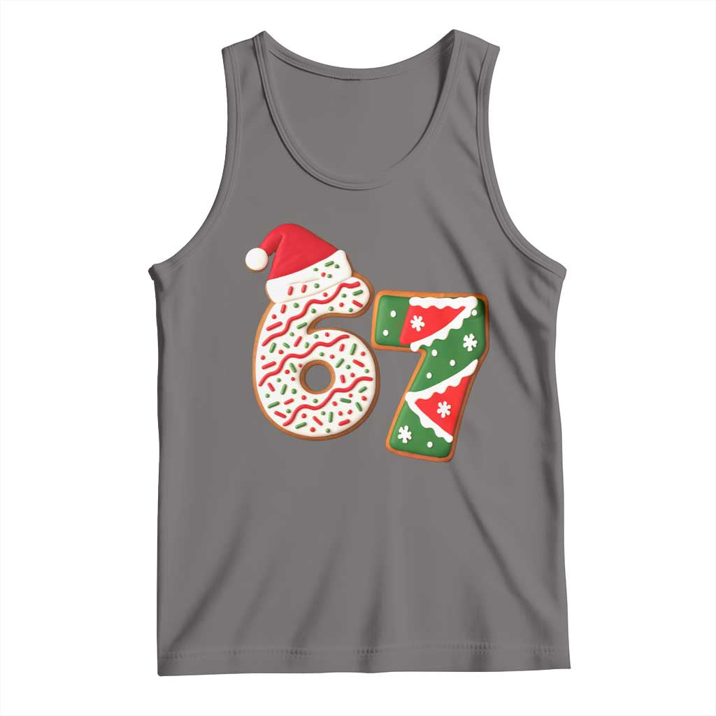 67 Christmas Tank Top Funny Six Seven 6 7 Meme Pajamas Gen Alpha Slang - Wonder Print Shop
