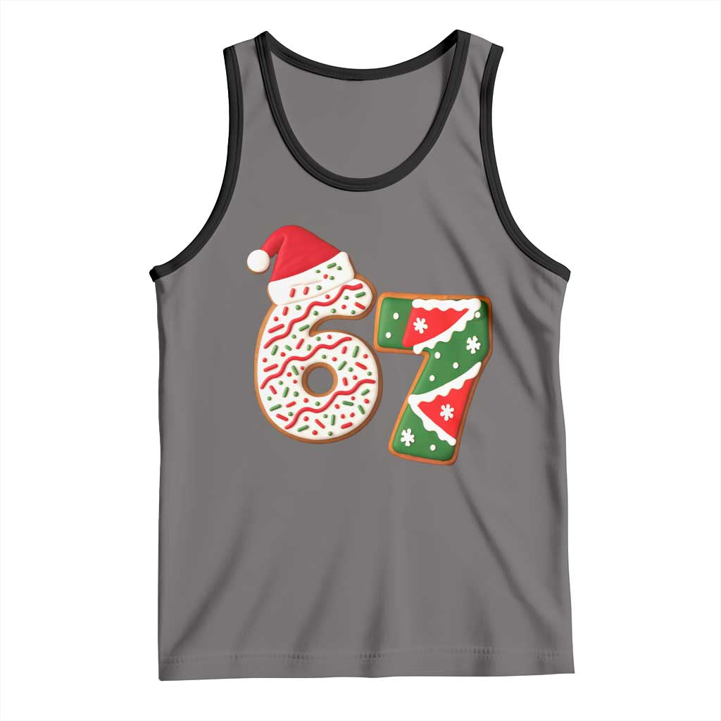 67 Christmas Tank Top Funny Six Seven 6 7 Meme Pajamas Gen Alpha Slang - Wonder Print Shop