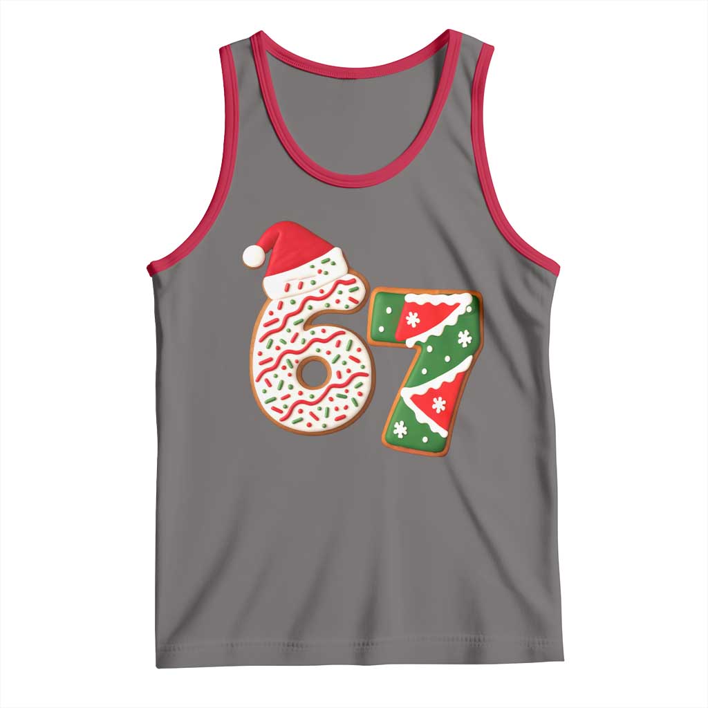 67 Christmas Tank Top Funny Six Seven 6 7 Meme Pajamas Gen Alpha Slang - Wonder Print Shop