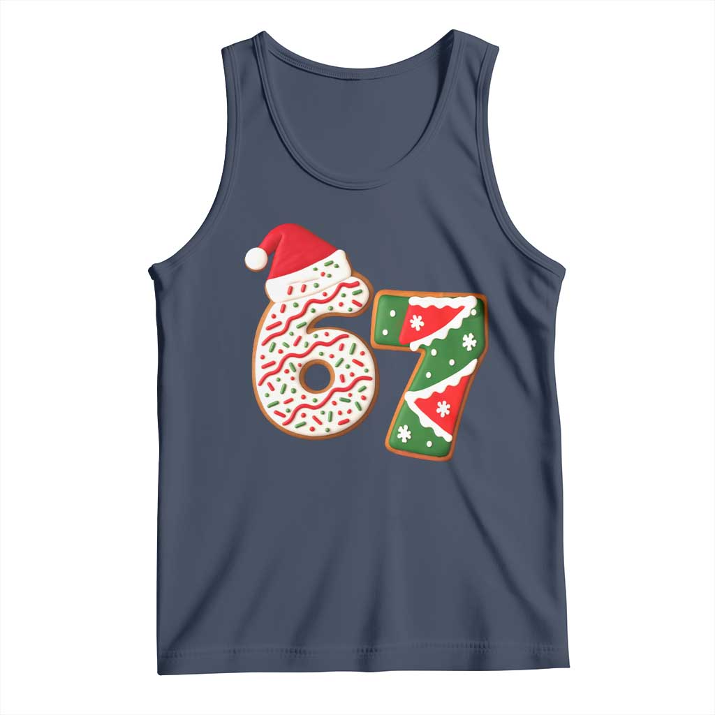 67 Christmas Tank Top Funny Six Seven 6 7 Meme Pajamas Gen Alpha Slang - Wonder Print Shop