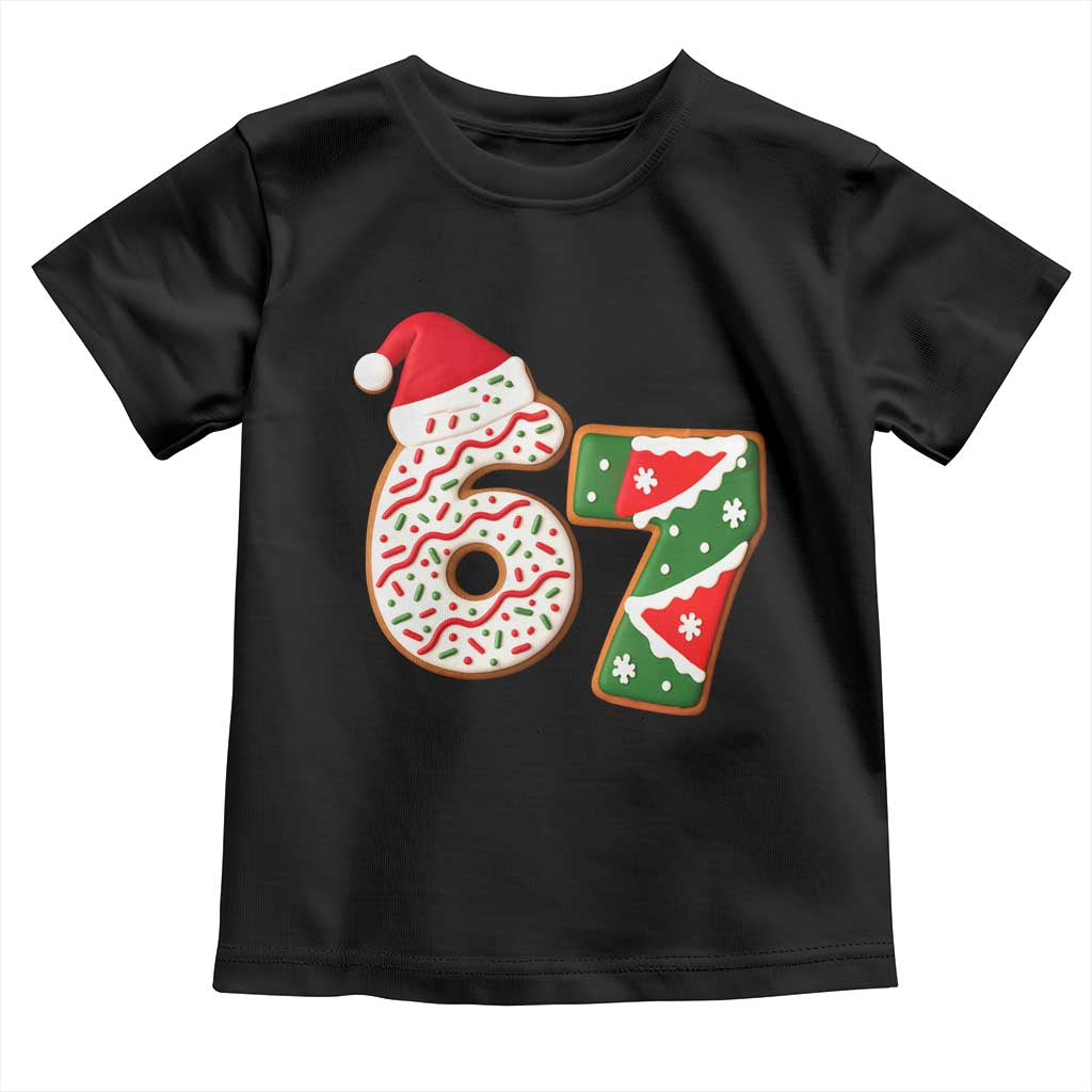 67 Christmas Toddler T Shirt Funny Six Seven 6 7 Meme Pajamas Gen Alpha Slang - Wonder Print Shop