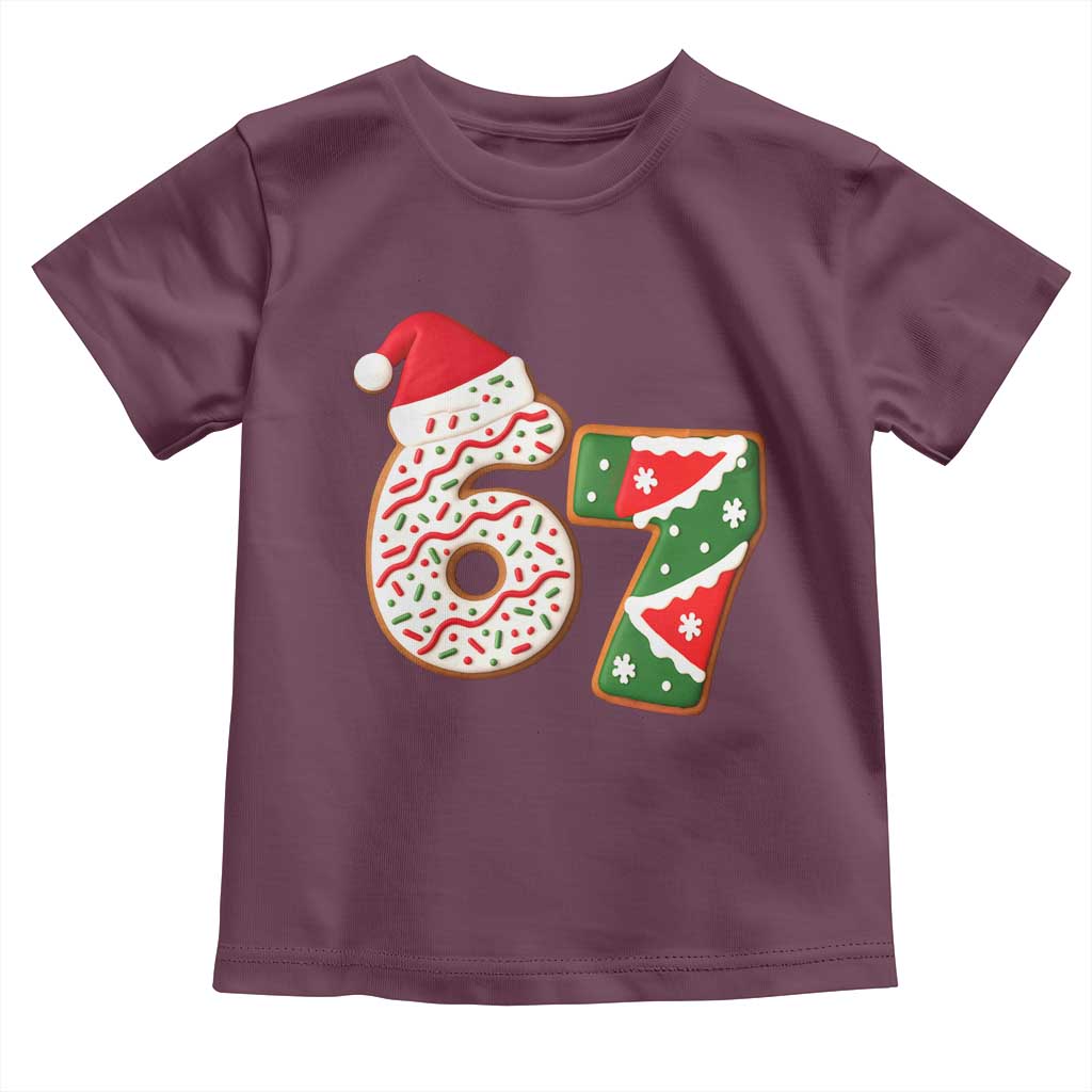 67 Christmas Toddler T Shirt Funny Six Seven 6 7 Meme Pajamas Gen Alpha Slang - Wonder Print Shop
