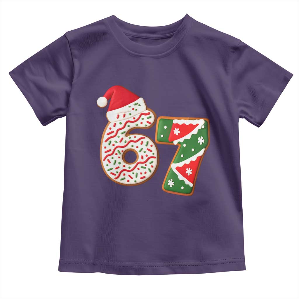 67 Christmas Toddler T Shirt Funny Six Seven 6 7 Meme Pajamas Gen Alpha Slang - Wonder Print Shop
