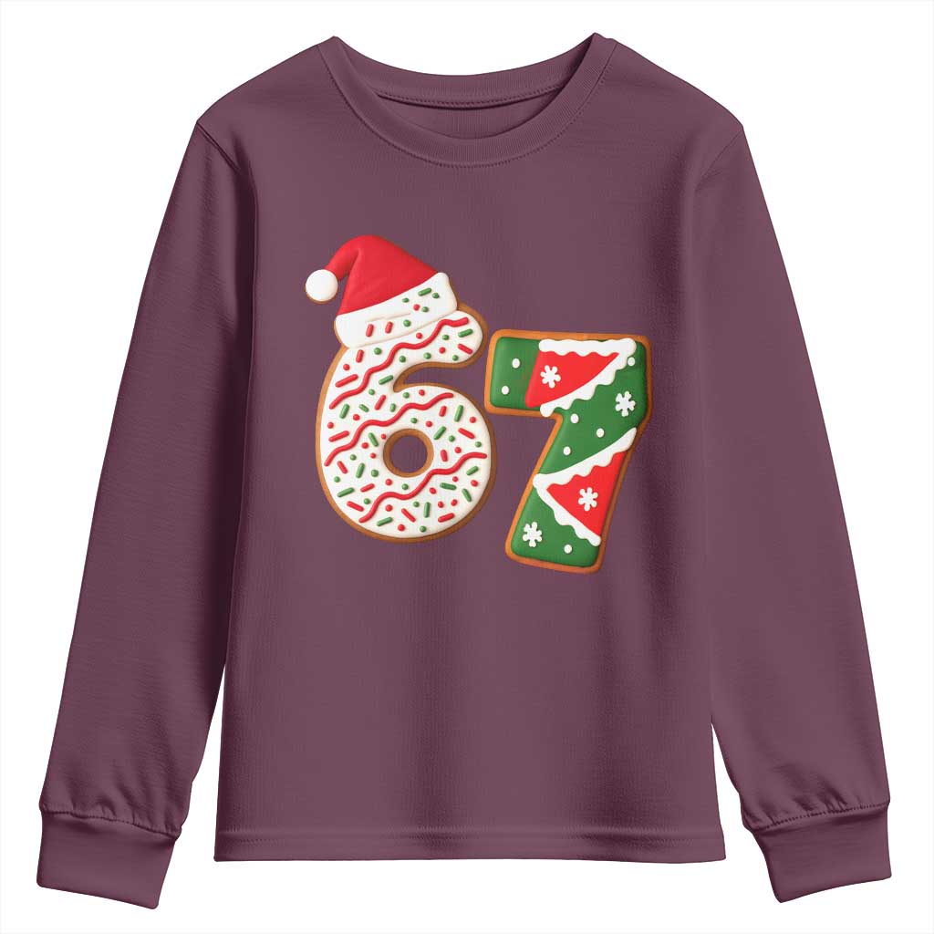 67 Christmas Youth Sweatshirt Funny Six Seven 6 7 Meme Pajamas Gen Alpha Slang - Wonder Print Shop