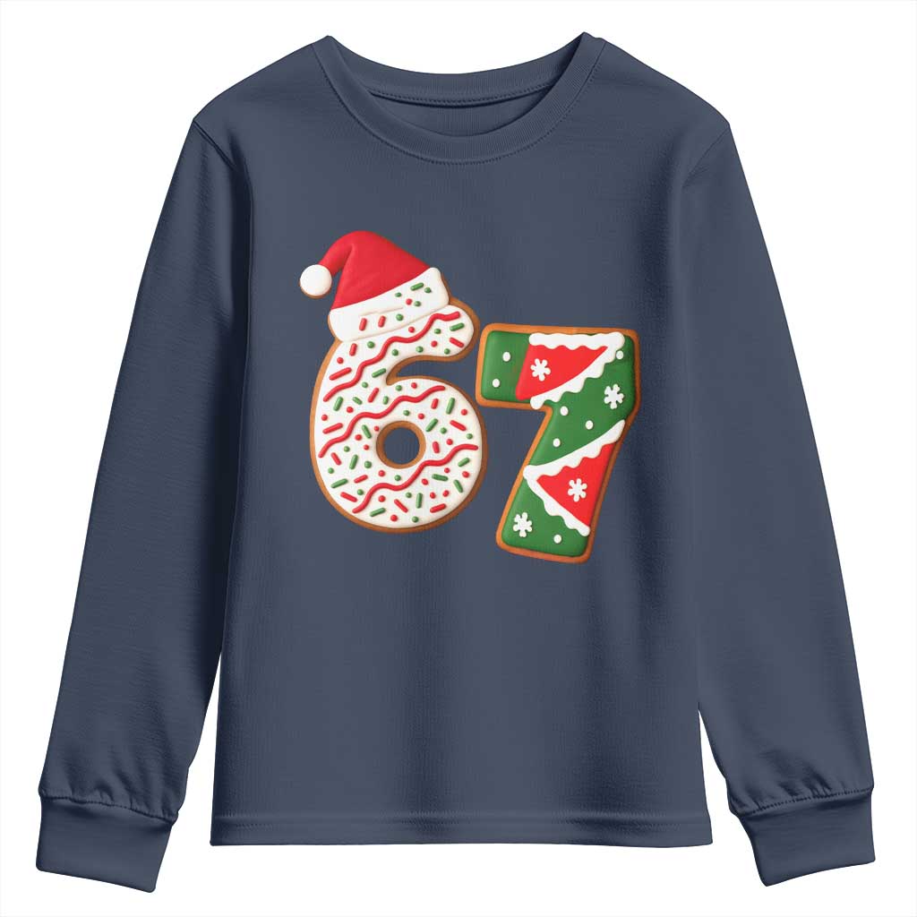 67 Christmas Youth Sweatshirt Funny Six Seven 6 7 Meme Pajamas Gen Alpha Slang - Wonder Print Shop