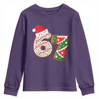 67 Christmas Youth Sweatshirt Funny Six Seven 6 7 Meme Pajamas Gen Alpha Slang - Wonder Print Shop