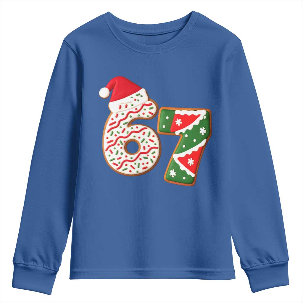 67 Christmas Youth Sweatshirt Funny Six Seven 6 7 Meme Pajamas Gen Alpha Slang - Wonder Print Shop