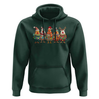 Funny Christmas Chicken Hoodie Funny Xmas Chickens Animals Farm Lover Gift - Wonder Print Shop