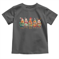 Funny Christmas Chicken Toddler T Shirt Funny Xmas Chickens Animals Farm Lover Gift - Wonder Print Shop