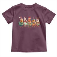 Funny Christmas Chicken Toddler T Shirt Funny Xmas Chickens Animals Farm Lover Gift - Wonder Print Shop