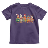 Funny Christmas Chicken Toddler T Shirt Funny Xmas Chickens Animals Farm Lover Gift - Wonder Print Shop