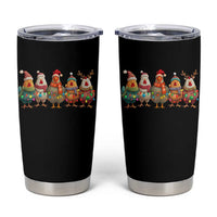 Funny Christmas Chicken Tumbler Cup Funny Xmas Chickens Animals Farm Lover Gift - Wonder Print Shop