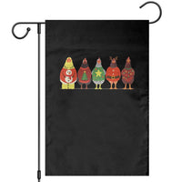 Сute Christmas Chickens Garden Flag Funny Xmas Chickens Farm Animals Lover Gift - Wonder Print Shop