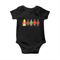 Сute Christmas Chickens Baby Onesie Funny Xmas Chickens Farm Animals Lover Gift - Wonder Print Shop