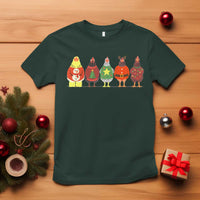 Сute Christmas Chickens T Shirt Funny Xmas Chickens Farm Animals Lover Gift - Wonder Print Shop