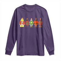 Сute Christmas Chickens Long Sleeve Shirt Funny Xmas Chickens Farm Animals Lover Gift - Wonder Print Shop