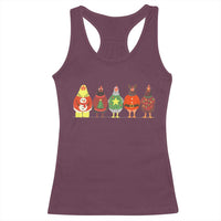 Сute Christmas Chickens Racerback Tank Top Funny Xmas Chickens Farm Animals Lover Gift - Wonder Print Shop