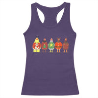 Сute Christmas Chickens Racerback Tank Top Funny Xmas Chickens Farm Animals Lover Gift - Wonder Print Shop