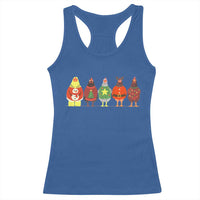 Сute Christmas Chickens Racerback Tank Top Funny Xmas Chickens Farm Animals Lover Gift - Wonder Print Shop