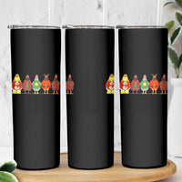 Сute Christmas Chickens Skinny Tumbler Funny Xmas Chickens Farm Animals Lover Gift - Wonder Print Shop