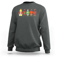 Сute Christmas Chickens Sweatshirt Funny Xmas Chickens Farm Animals Lover Gift - Wonder Print Shop