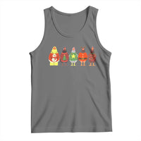 Сute Christmas Chickens Tank Top Funny Xmas Chickens Farm Animals Lover Gift - Wonder Print Shop