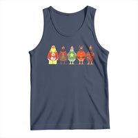 Сute Christmas Chickens Tank Top Funny Xmas Chickens Farm Animals Lover Gift - Wonder Print Shop