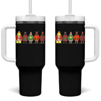 Сute Christmas Chickens Tumbler With Handle Funny Xmas Chickens Farm Animals Lover Gift - Wonder Print Shop